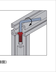 半圓頭螺栓安裝示意圖 半圓頭螺栓安裝示意圖