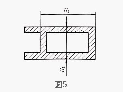 非鋁型材壁厚尺寸平偏差示意圖3 非鋁型材壁厚尺寸平偏差示意圖3