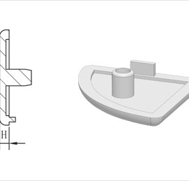 端面蓋板3D模型 端面蓋板3D模型